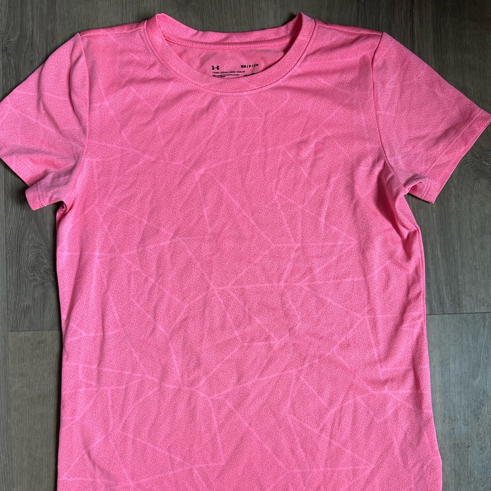 Under Armour Pink Fitted T-Shirt